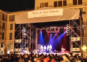 Fiestas for Sant Sebasti in Palma