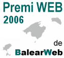 Great success of participation in the Premi Web 2006 contest