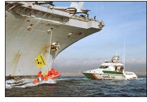 Flotilla antinuclear en la Baha de Palma